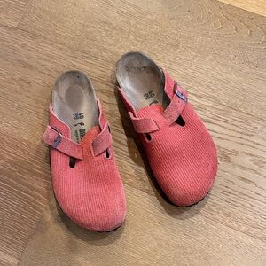 Birkenstock Corduroy Boston Clogs